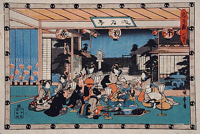 Андо Хиросигэ "Канадэхон Тюсингура" ("Сокровищница самурайской верности") Акт 7