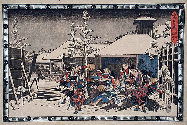 Андо Хиросигэ "Канадэхон Тюсингура" ("Сокровищница самурайской верности") Акт 11. Сцена 3.